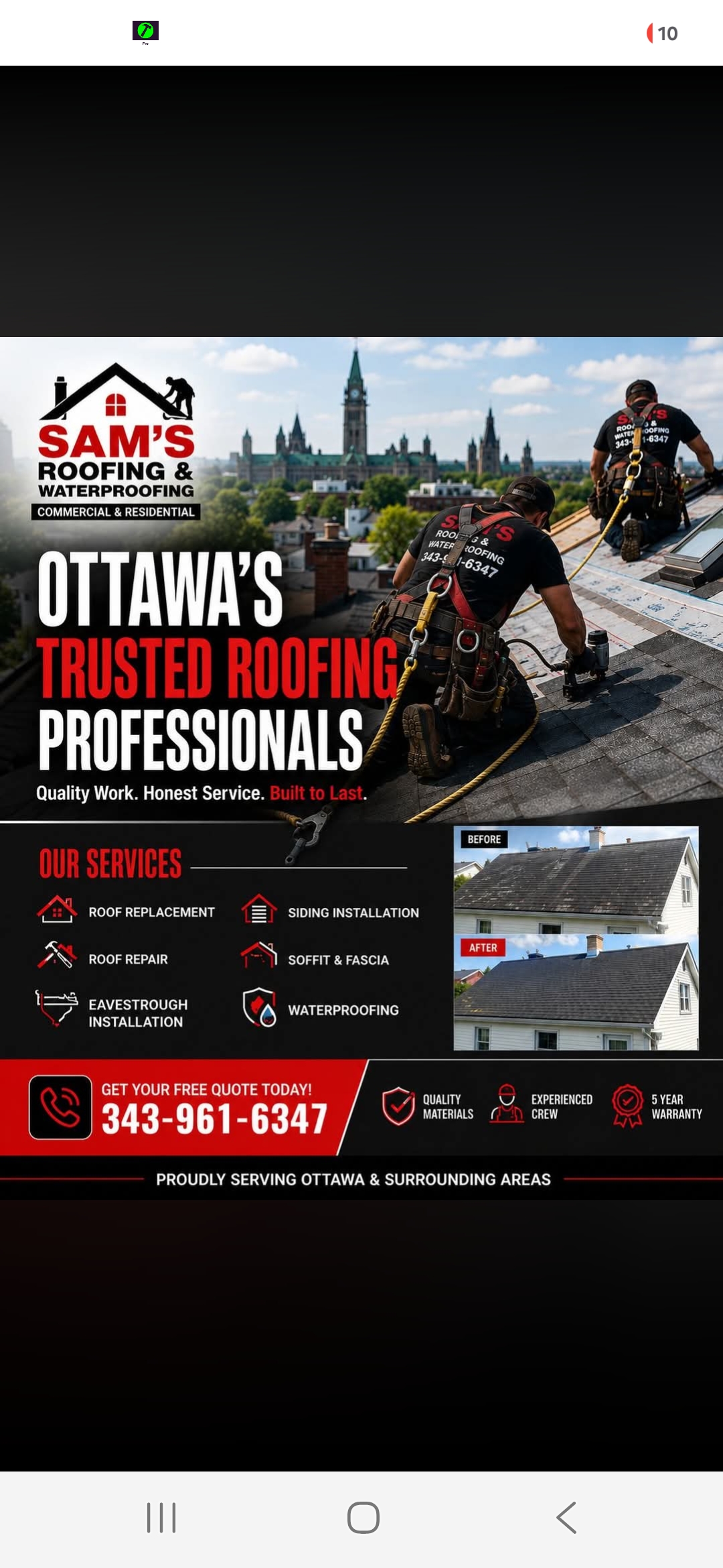 Sam's Roofing & Waterproofing photo 1