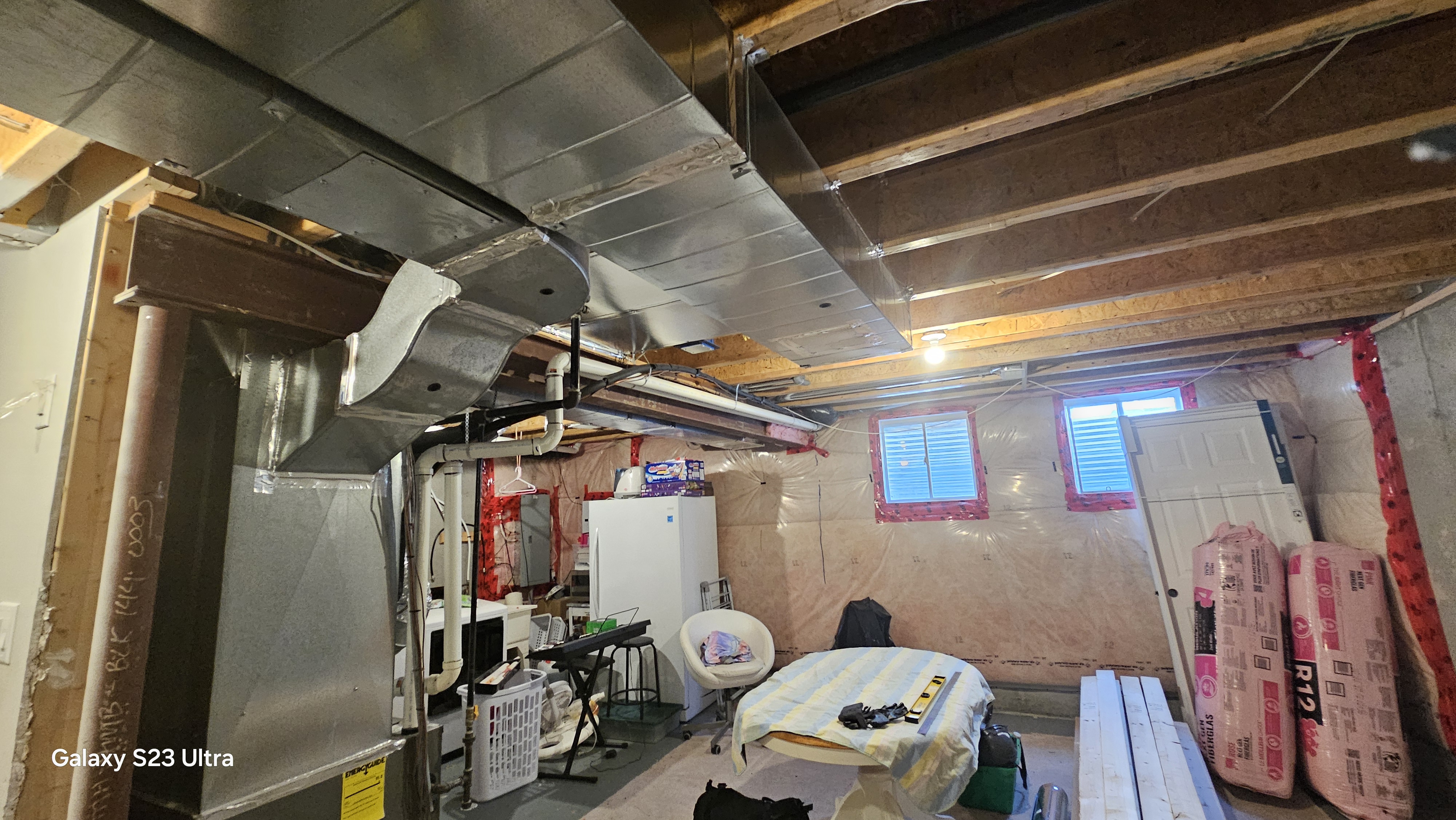 We just completed another basement renovation project, transforming the space into a modern, functional, and beautifully finished area. High-quality work you can trust! - Before